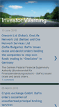 Mobile Screenshot of investorwarning.blogspot.com
