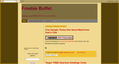 Desktop Screenshot of freebiebuffet.blogspot.com