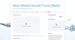 Desktop Screenshot of newmediagrowthfund.blogspot.com