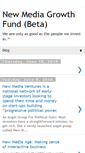 Mobile Screenshot of newmediagrowthfund.blogspot.com