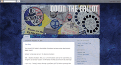 Desktop Screenshot of downtheballot.blogspot.com