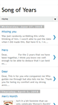 Mobile Screenshot of mysongofyears.blogspot.com