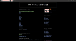 Desktop Screenshot of nppmediacoverage.blogspot.com