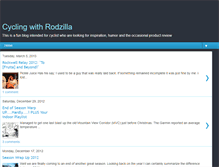Tablet Screenshot of cyclingwithrodzilla.blogspot.com