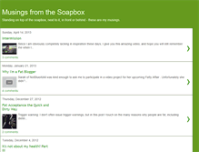 Tablet Screenshot of musingsfromthesoapbox.blogspot.com