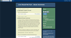 Desktop Screenshot of loveshouldnothurt-abuseawareness.blogspot.com