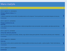 Tablet Screenshot of manomazylis.blogspot.com