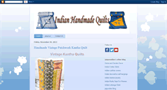 Desktop Screenshot of indianquilt.blogspot.com