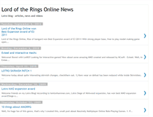 Tablet Screenshot of lordoftheringsonlinenews.blogspot.com