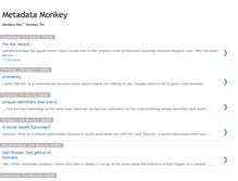 Tablet Screenshot of metadatamonkey.blogspot.com