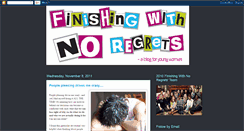 Desktop Screenshot of finishingwithnoregrets.blogspot.com