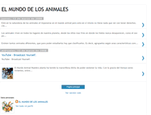 Tablet Screenshot of elmundodelosanimalestecnologia.blogspot.com