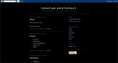 Desktop Screenshot of croatianaristocracy.blogspot.com