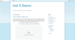 Desktop Screenshot of lost-5-sezon.blogspot.com