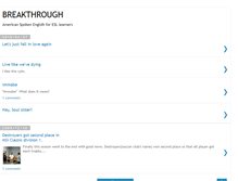 Tablet Screenshot of breakthroughenglish.blogspot.com