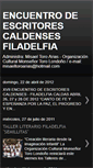 Mobile Screenshot of encuentroescritoresfiladelfia.blogspot.com