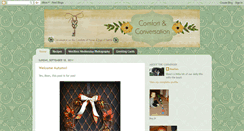 Desktop Screenshot of comfortandconversation.blogspot.com