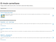 Tablet Screenshot of elrinconcarmelitano.blogspot.com