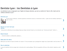 Tablet Screenshot of dentistes-lyon.blogspot.com