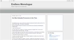 Desktop Screenshot of endlessmonologue.blogspot.com