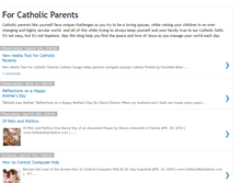 Tablet Screenshot of forcatholicparents.blogspot.com