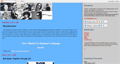 Desktop Screenshot of musicforhumans1.blogspot.com