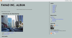 Desktop Screenshot of fahadincalbum.blogspot.com