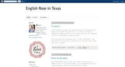 Desktop Screenshot of englishroseintexas.blogspot.com