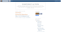Desktop Screenshot of fortinetqtips.blogspot.com