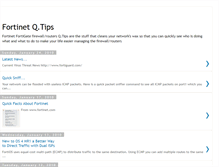 Tablet Screenshot of fortinetqtips.blogspot.com