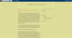 Desktop Screenshot of complexitylabs.blogspot.com