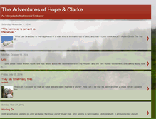 Tablet Screenshot of hopeandclarke.blogspot.com