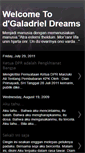 Mobile Screenshot of galadrieldreams.blogspot.com