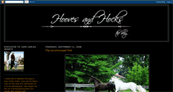 Desktop Screenshot of hoovesandhocks.blogspot.com