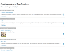 Tablet Screenshot of confusionsandconfessions.blogspot.com