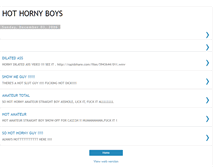 Tablet Screenshot of hornyboys.blogspot.com