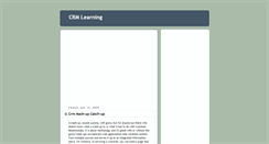 Desktop Screenshot of crm-learning.blogspot.com