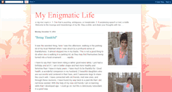 Desktop Screenshot of my-enigmatic-life.blogspot.com