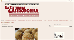 Desktop Screenshot of lasettimanagastronomica.blogspot.com