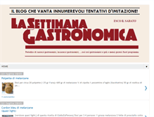 Tablet Screenshot of lasettimanagastronomica.blogspot.com