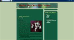 Desktop Screenshot of herbalforcurethecancer.blogspot.com