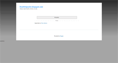 Desktop Screenshot of healthtipssite.blogspot.com