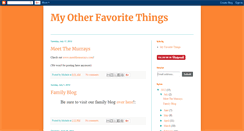 Desktop Screenshot of myotherfavoritethings.blogspot.com