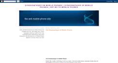 Desktop Screenshot of disadvantages-of--mobile-phones.blogspot.com