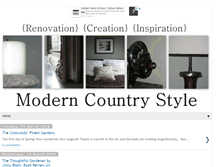 Tablet Screenshot of moderncountrystyle.blogspot.com