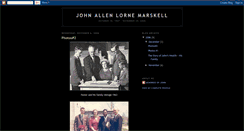 Desktop Screenshot of memoriesofjohn.blogspot.com