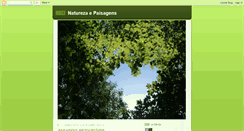 Desktop Screenshot of naturezaepaisagens.blogspot.com
