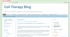 Desktop Screenshot of celltherapyblog.blogspot.com
