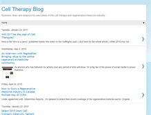 Tablet Screenshot of celltherapyblog.blogspot.com