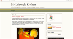 Desktop Screenshot of myleisurelykitchen.blogspot.com